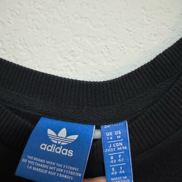 Adidas Black Sweatshirt with White Logo - Picture 2 of 3